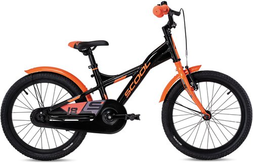 S'cool XXlite 18 1-Gang Kinderfahrrad Schwarz Modell 2025
