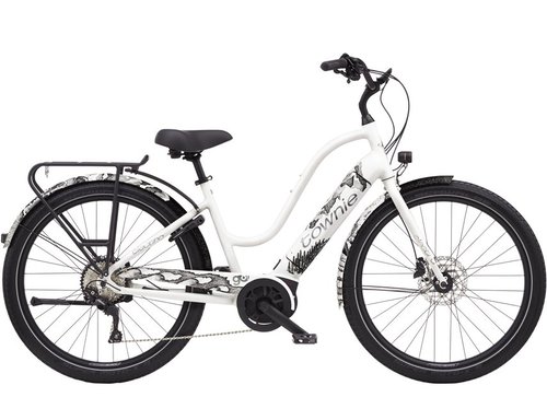 Electra Townie Path Go! 10D Step-Thru E-Bike Weiß Modell 2023