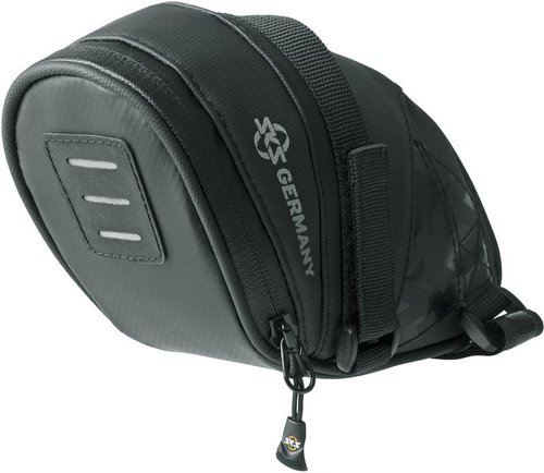 Sacoche De Selle SKS Explorer Straps 800 – 0,8L, Tissu Hydrofuge, Fermeture Easy-Zip, Noir