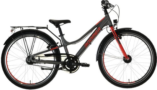 Boomer RACER 24 N7 Kinderfahrrad Grau Modell 2024