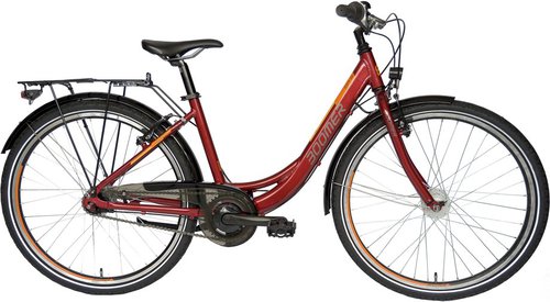 Boomer CITY 26 N7 Jugendfahrrad Rot Modell 2024