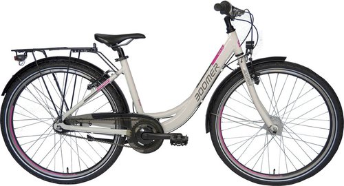 Boomer CITY 26 N7 Jugendfahrrad Weiß Modell 2024