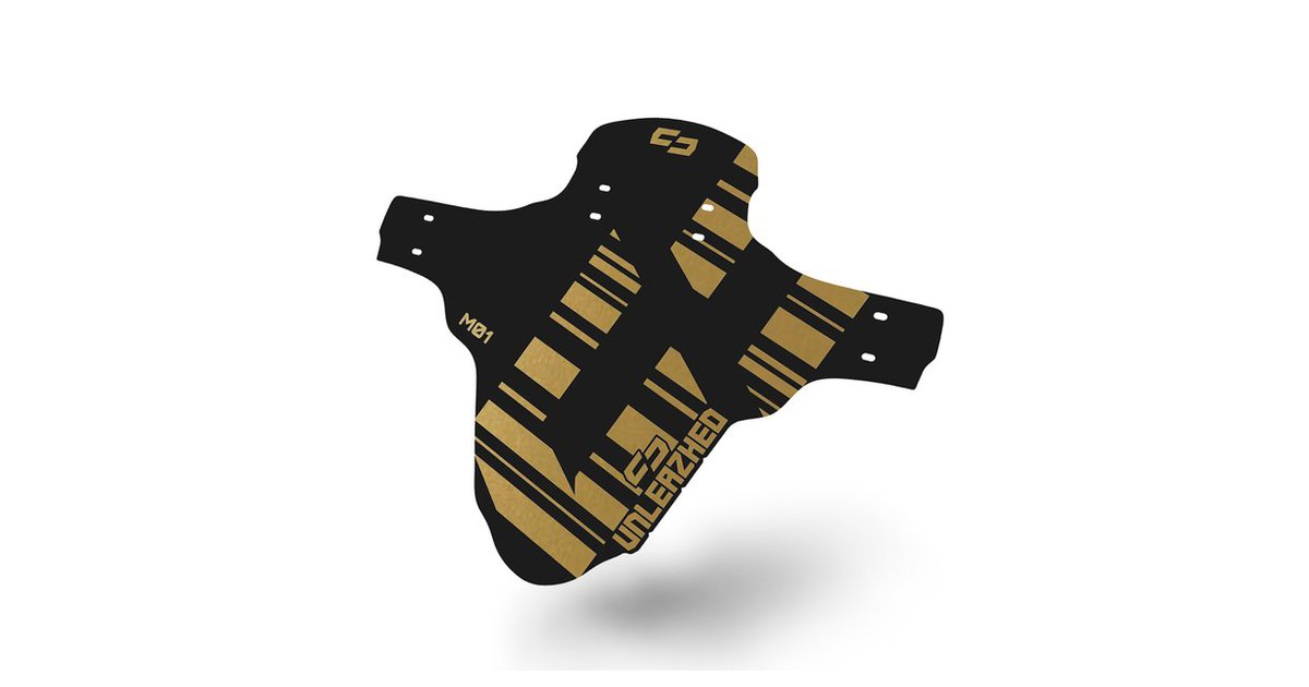 Unleazhed Unsplash M01 Mudguard Logo Skin small Gold Modell 2023