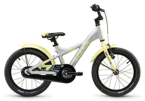 S'cool XXlite 16 1-Gang Kinderfahrrad Silber Modell 2025
