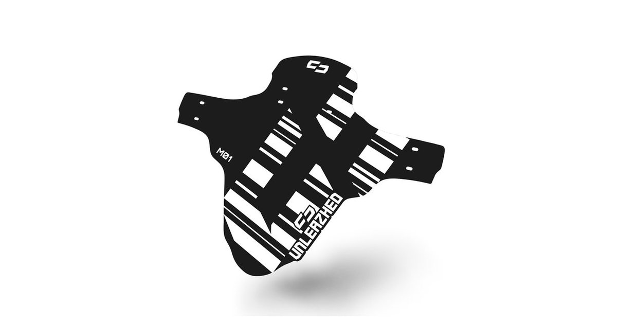 Unleazhed Unsplash M01 Mudguard Logo Skin small Weiß Modell 2023