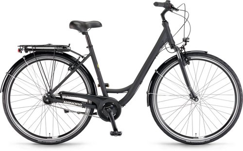 Winora Hollywood N7 Citybike Schwarz Modell 2024
