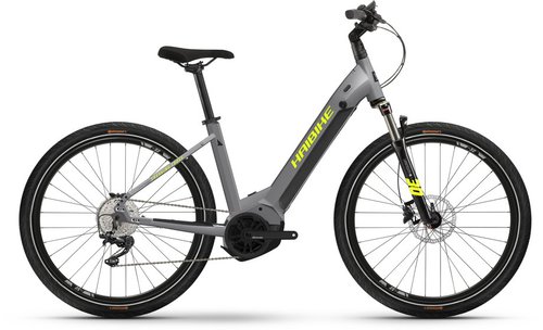 Haibike Trekking 6 Cross E-Bike Grau Modell Auslaufmodell