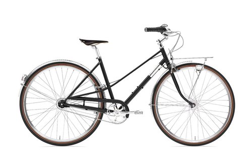 Creme Caferacer Lady Doppio Citybike Schwarz Modell 2023