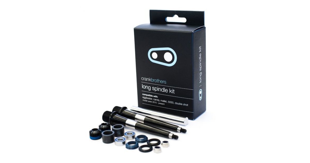 Crankbrothers Spindle Achsen Upgrade Kit, long Schwarz Modell 2024