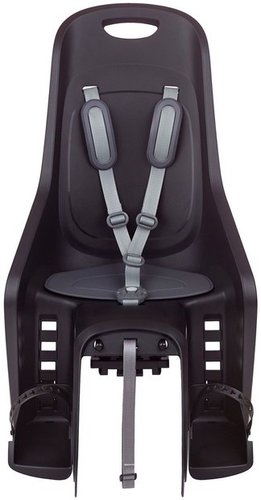Polisport Bubbly Maxi Plus MIK HD Kindersitz - Gepäckträgermontage Schwarz Modell 2025