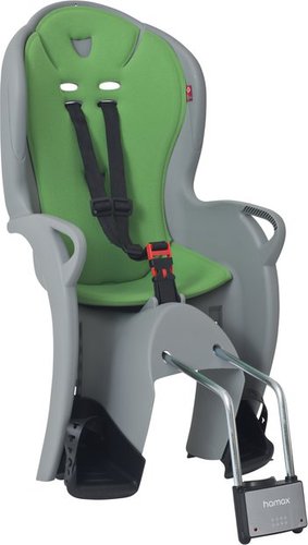Hamax Kiss mit Rahmenhalterung Grau Modell Aktion