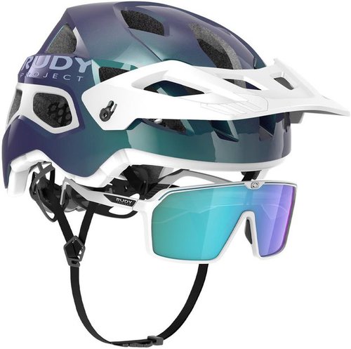 Rudy Project Protera+ Spinshield MTB Limited Edition Iridescent Bundle Weiß Modell 2024