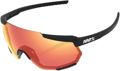 100 Percent Racetrap soft tact black / Red Multilayer Mirror Lens Schwarz Modell 2024