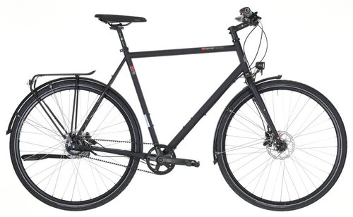 VSF Fahrradmanufaktur T-700 -Disc- Gates Citybike Schwarz Modell 2023