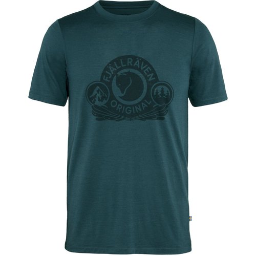 FJÄLLRÄVEN Fjällräven Abisko Wool Classic SS M - Dark Navy - L - dark navy