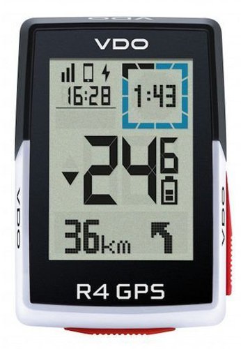 VDO R4 GPS inkl. Over Clamp Butler Lenkerhalter Weiß Modell 2024