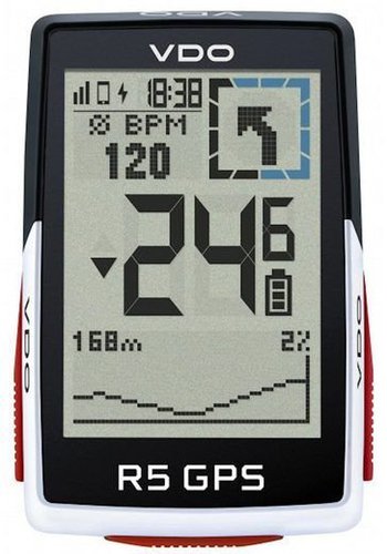 VDO R5 GPS inkl. Over Clamp Butler Lenkerhalter Weiß Modell 2024