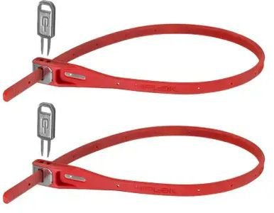 Hiplok Z-LOK 2 Stück Kabelbinderschloss Rot Modell 2022