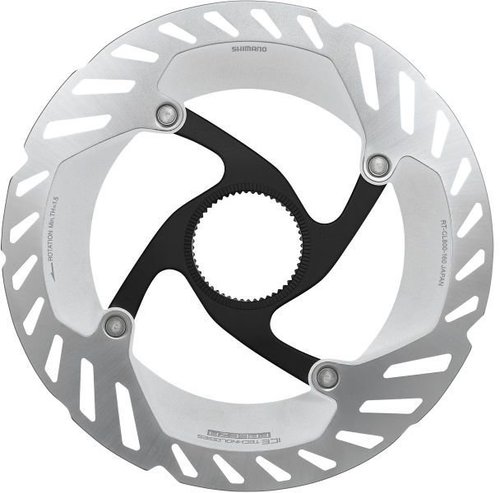 Shimano Bremsscheibe Ultegra RT-CL800 Center-Lock, 160 mm, Magnet Silber Modell 2024