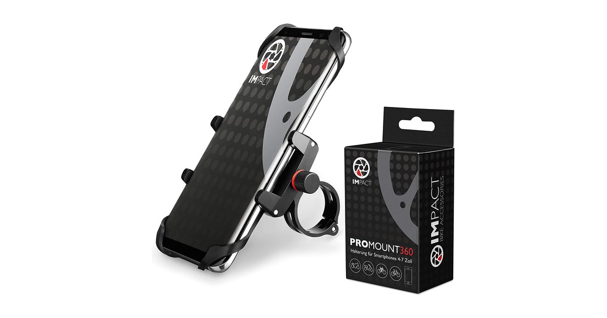 Impact Pro Mount 360 Extrem Stabile Fahrrad Motorrad Handyhalterung Aus Metall Mit Kugelgelenk Sicherheitsgummi Universal Handy Fahrradhalterung 
