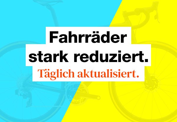 Fahrrad Sale. Die aktuell größten Fahrrad Rabatte.