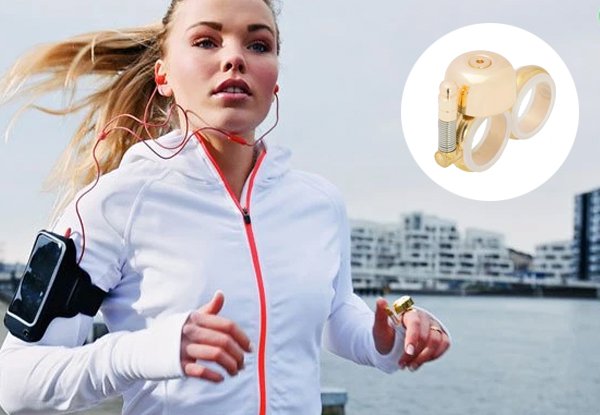 Run Bell – eine stylische Handklingel für urbane Läufer, Radler und Skater.