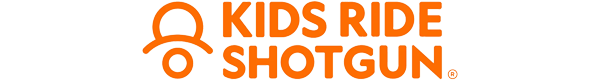 Die Grafik zeigt das Kids Ride Shotgun Logo.