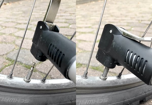 Adapter Autopumpe auf Fahrradventil