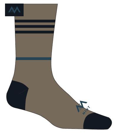 Freshly Minted Patterned Socks - Drifter Merino - X-SmallSmall
