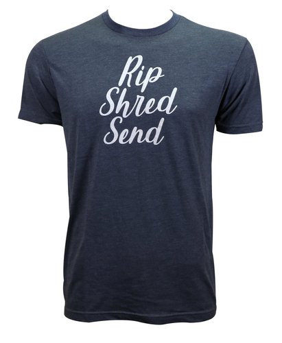 Mike's Bikes Rip Shred Send T-Shirt - Indigo - X-Small