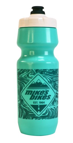 Mike's Bikes Water Bottle - Turquoise Marble - 24oz