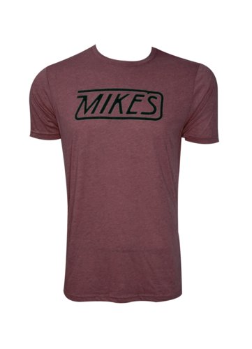 Mike's Bikes Retro T-Shirt - Shiraz - X-Small
