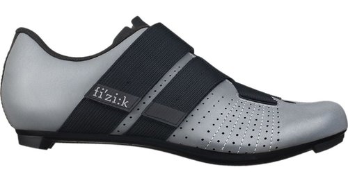 Fizik Tempo Powerstrap R5 Reflective Road Shoes - Grey Black Reflective - 36