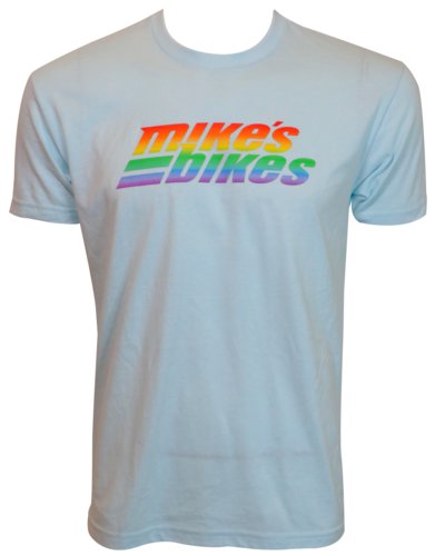 Mike's Bikes T-Shirt - Ice Blue Pride - X-Small