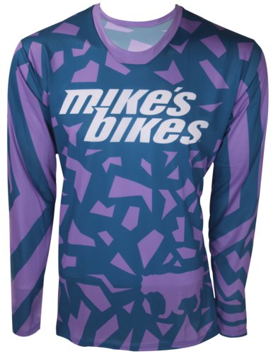 Mike's Bikes Team Enduro Jersey - Blue  Purple - Large