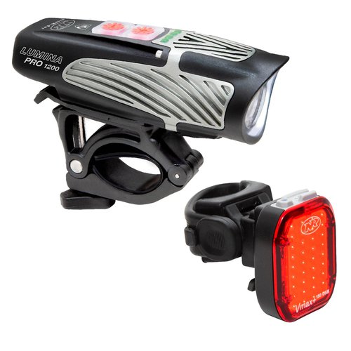 Niterider Lumina Pro 1200 and Vmax 150 Bike Light Set Combo