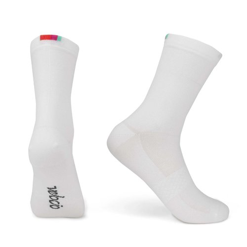 Velocio Signature Socks - White - SmallMedium