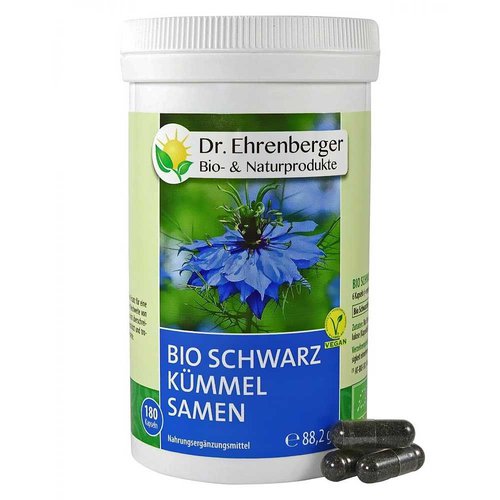 Dr Ehrenberger Bio Schwarzkümmel Samen Kapseln