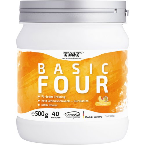 Tnt Basic Four, Trainingsbooster mit 4 wirkungsvollen Zutaten im Pfirsich-Maracuja Geschmack