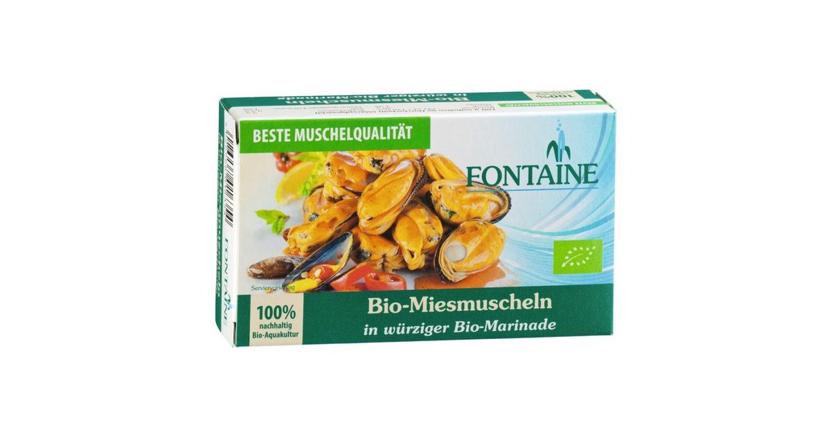 Fontaine - Bio-Miesmuscheln in würziger Marinade