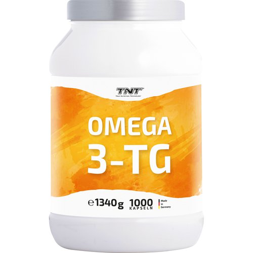 Tnt Omega 3 in natürlicher Triglycerid-Form (920mg Fischöl pro Kapsel) - 1000 Kapseln