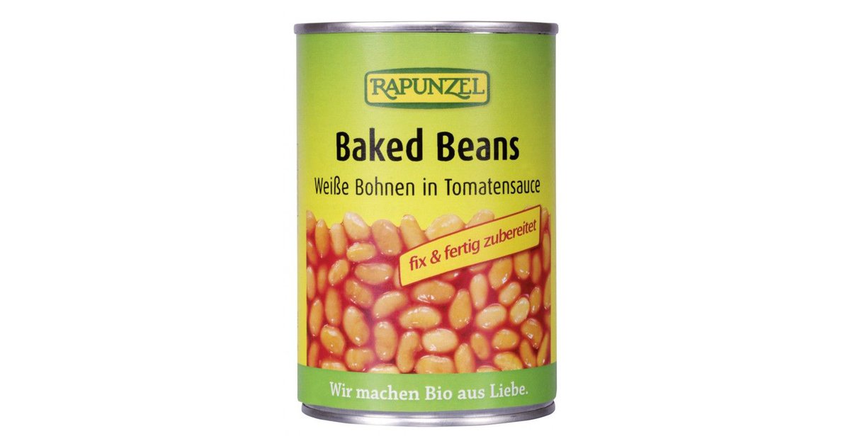 Rapunzel - Baked Beans, weiße Bohnen in Tomatensauce