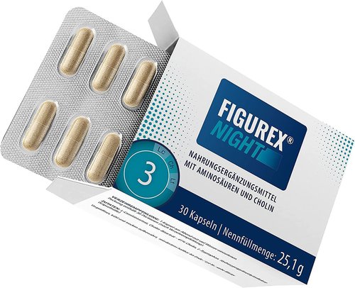 Figurex Night Kapseln für normalen Fettstoffwechsel mit Cholin, Kapseln für die Nacht