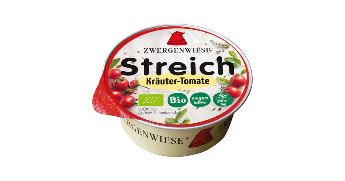 Zwergenwiese Streich Kräuter-Tomate glutenfrei