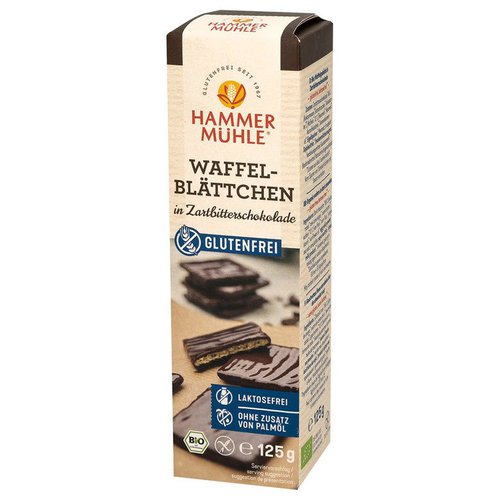 Hammermühle Waffelblättchen Zartbitterschokolade
