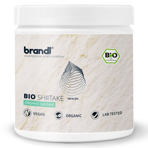 Brandl brandl® Bio Shiitake Pilz Kapseln hochdosiert | Premium extern laborgeprüft | Shitake mush room